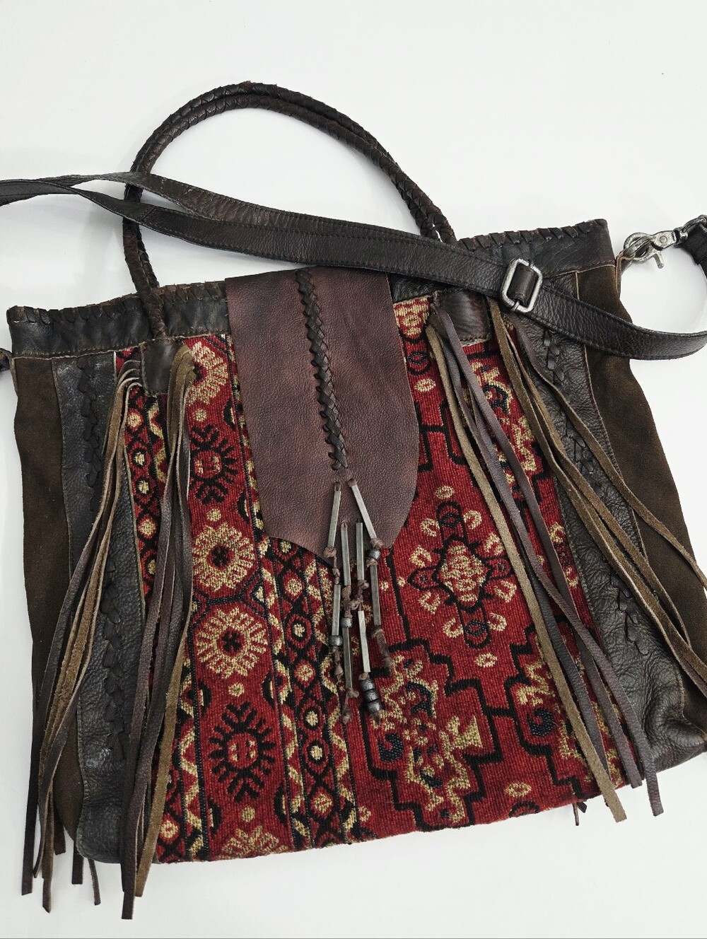 RARE FREE PEOPLE CANYONLAND BOHO TRIBAL HIPPIE FESTIVAL BAG - Picture 2 of 7
